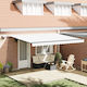 vidaXL Awning fabric White 3x4.5m