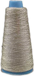 Metallic Gold Thread Broderie Lumirex Cone 25gr Col Argintiu 104 1buc Metallic Gold Thread Broderie Lumirex Cone 25gr Col Argintiu 104 1buc
