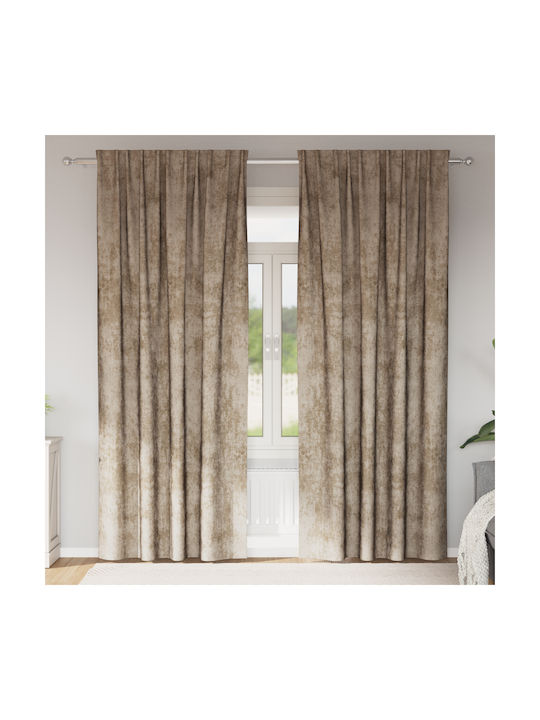vidaXL Set Curtains for Window with Pencil Pleat Ecru 140x260cm