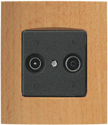 Arcada Bronze TV-Antennensteckdose