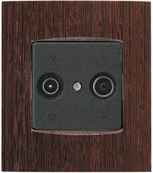 Arcada Wenge TV-Antennensteckdose + R