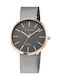 Strand by Obaku Women's Watch with Black Metal Bracelet