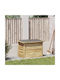 vidaXL Dekorative Truhe Hölzernes Braun 44x80x57cm