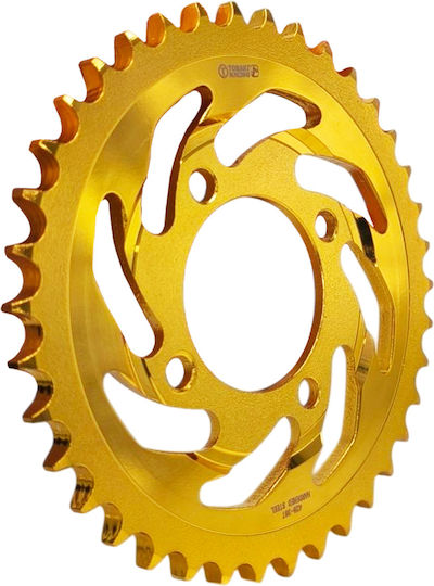 Rear Wheel Sprocket Reinforced Steel Racing 428 37T Yamaha Crypton Tobaki Gold