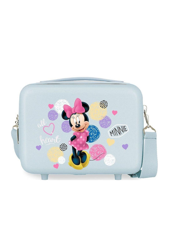 Disney Minnie Mouse Love Sky Blue Beauty Case Abs Toiletry Bag 8435578350059