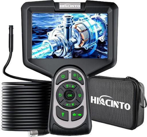 Camere Endoscopice Industriale pentru Inspecție Cameră cu 3 Lentile 20 M Tub Detasabil Ip68 Rezistent la Apă 1080p Hd 10 Lumini Led Accesorii Card de Memorie 32 Gb Boroscop Es520
