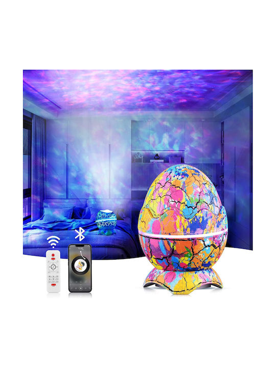 LED Kinderprojektorlampe Dinosaur Egg Style Beige