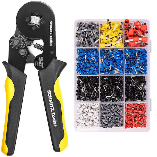 Professional Connector Pin Crimping Tool Set for 1,800 Conductor Terminal Pieces 0.5-10 mm