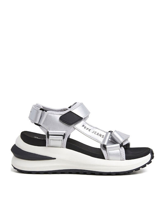 Winslove Women's Flat Sandals in Silver Color