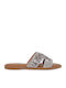 Women's Flat Sandals in Gray Color