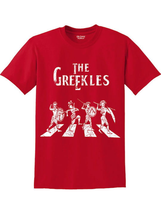 Short-Sleeved Blouse Greekles Red