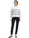 Women's Chino Trousers Cotton Sky Captain Blue