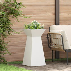 vidaXL Pflanzen Blumentopfständer Metall Weiße ...
