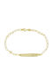 Senzio Belibasakis Kids Bracelet ID from Gold 9K
