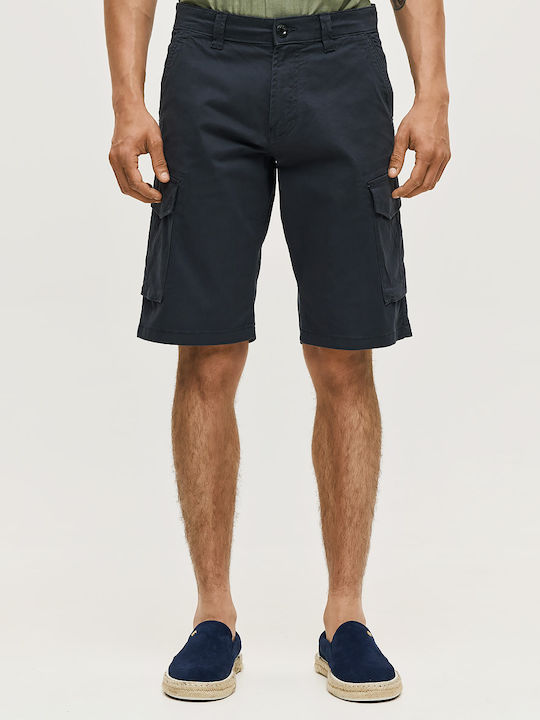 Brokers Jeans Ανδρική Βερμούδα Cargo Navy Μπλε