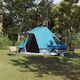 vidaXL Camping Tent Teepee Blue for 6 People 46...