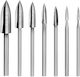 Set 7 Hss Router Bits 2.35-10mm Wood Engraving Carving Rotary Tools
