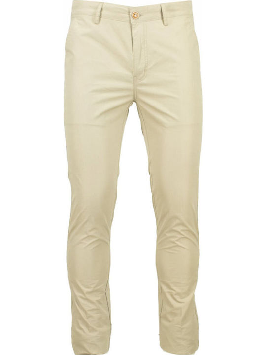 Herrenhose Chino Schlank Passform Beige