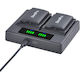 Set 2 Baterii 3600 mAh Încărcător Dual Înlocuiește PSP-110 Sony PSP 1000 1001 1002 1003 1004 1005 1006 1007 1008 1010