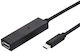 Roline Value Kabel 12.99.1113 Usb Typ-C M zu Usb-A-Buchse F 15 M Schwarz