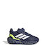 Runfalcon 5 Kids Sports Shoes Running with Hoop & Loop Closure Navy Blue