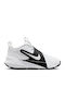 Team Hustle Kids Sports Shoes Basketball with Hoop & Loop Closure White