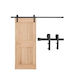 Vevor Μηχανισμός Συρόμενης Ξύλινης Πόρτας 182.88cm Μαύρος