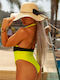 One Piece Neon Yellow Swimsuit