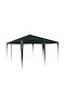 vidaXL Garden Freestanding Gazebo with LED Light Green 4x4cm