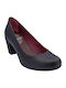 Leder Pumps Schwarz