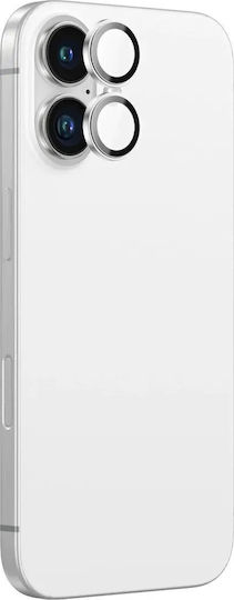 Amazingthing Ar Aluminum 2 Lens Glass Camera Lens Frame for iPhone 16 / 16 Plus White