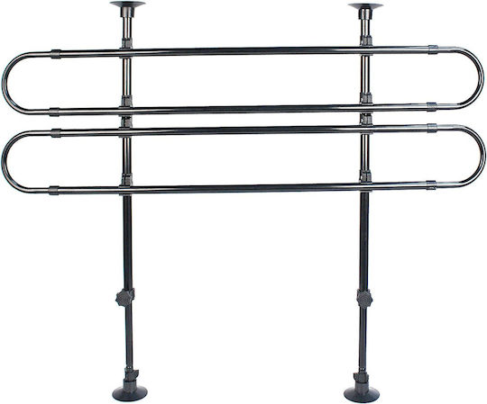 Separator Universal Pentru Câini Pentru Mașină Lățime Reglabilă De La 86 Cm La 150 Cm Înălțime Reglabilă De La 63 Cm La 110 Cm Ușor De Instalare Negru Din Metal