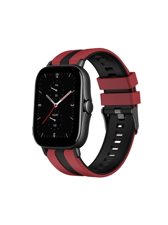 Каишка Силикон Червен (Amazfit GTS 2e - Амазфит GTS 2e)