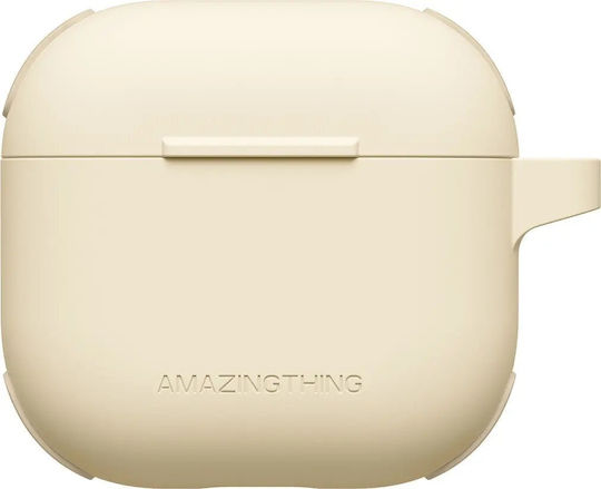 AmazingThing Omni Husă în culoarea Bej pentru Apple AirPods 4