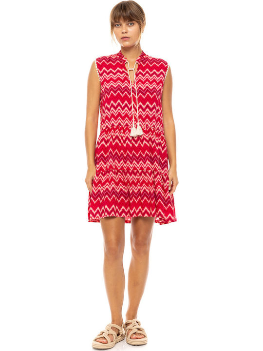Pink Label Damen Kaftan Strand Mehrfarbig