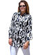 Women's Long Sleeve Shirt Red-Black