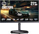 CoolerMaster GM27QPA IPS Монитор 27" QHD 2560x1440 240Hz с Време на реакция 1ms GTG Сребрист