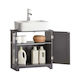 SoBuy Bathroom Cabinet L60xW30xH60cm Gray