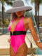 Fuchsia One Piece Swimsuit