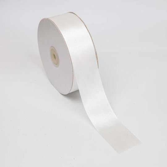 Satin Bänder Doppelseitig 3,8cmx50m Weiß