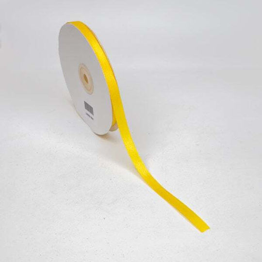 Double Face Satin Ribbon 1cmx50m Yellow
