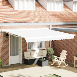 vidaXL Τεντόπανο Λευκό 4x3m