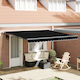vidaXL Awning fabric Black 3x4m
