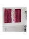 vidaXL Set of Burgundy Window Curtains with Grommets 140x140cm