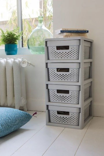 Curver Kd Shelf Boden Badezimmerregal Kunststoff 30x36x69cm Gray