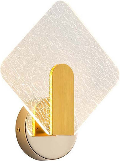 Eurolamp Classic Wall Lamp with Integrated LED and Warm White Light Gold 54x48x25.5cm