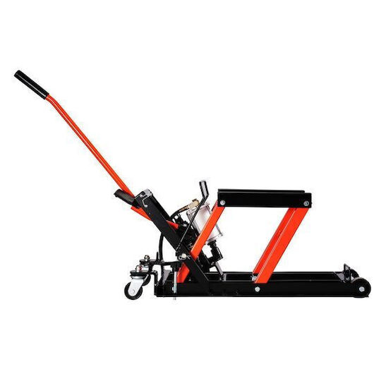Cric Hidraulic Pneumatic Capacitate 680 Kg Înălțime de Ridicare 119-381 Mm 4 Roți 8-20 Bar