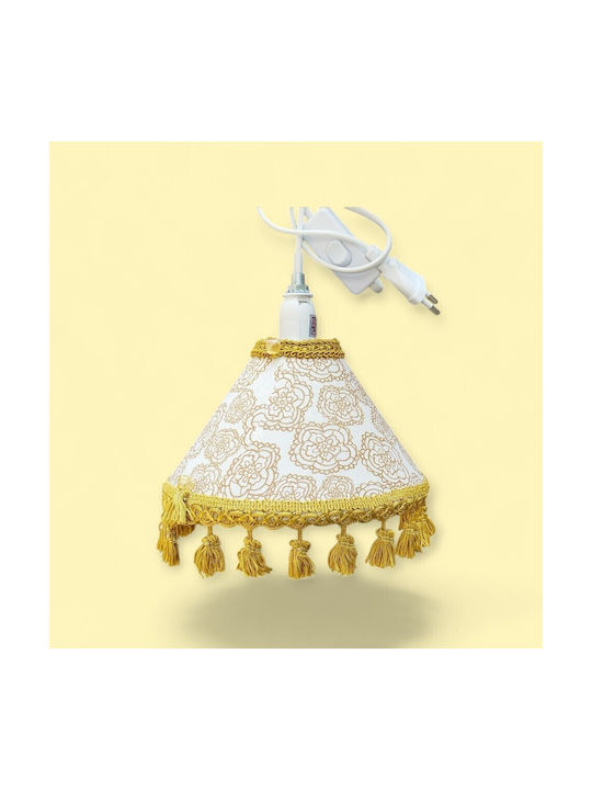 Oxygen Gold Carnation Deckenleuchte Gold mit Lampenbirnensockel E27 15x10cm