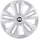 Σετ Τάσια Αυτοκινήτου με Σήμα Hyundai 4τμχ 14" Πορτοκαλί
