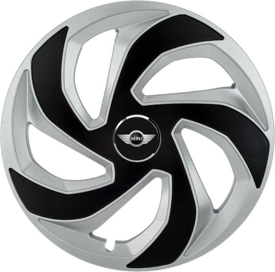 Auto Radkappen Set mit Marke Mini Cooper 4Stück 14" Gray